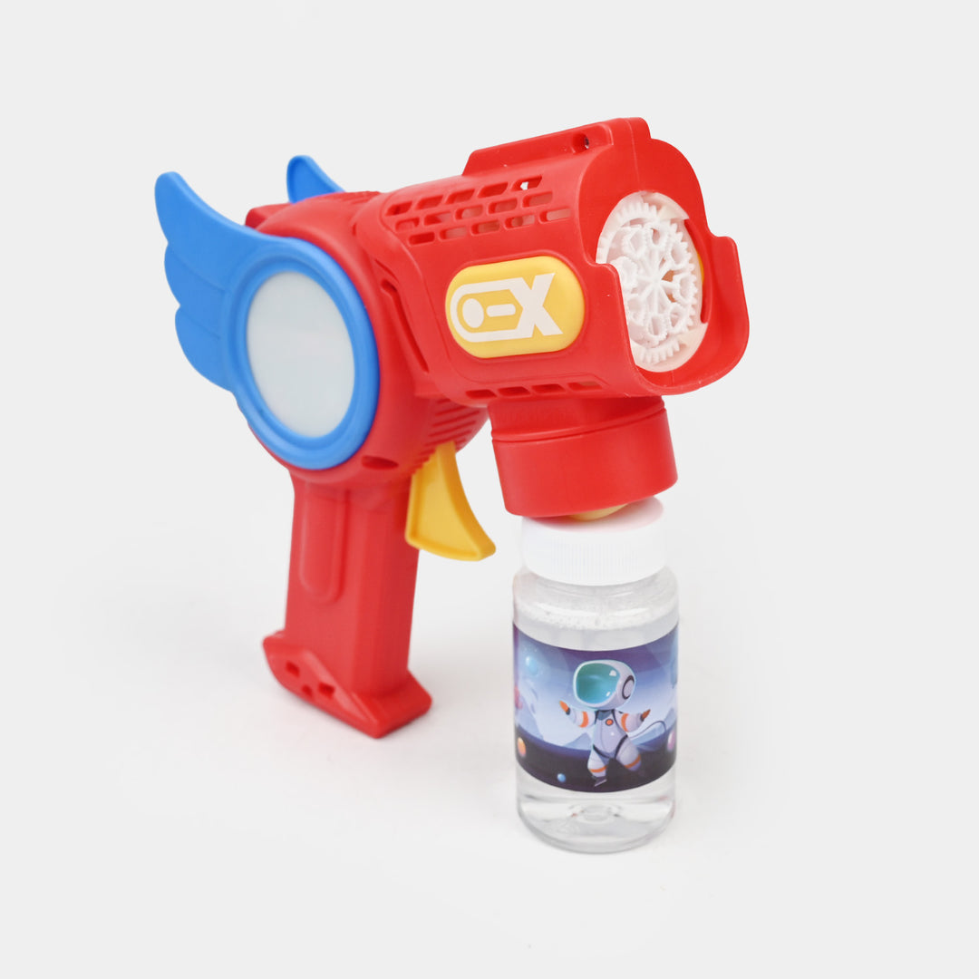Battery Operated Space Bubble Blaster Toy