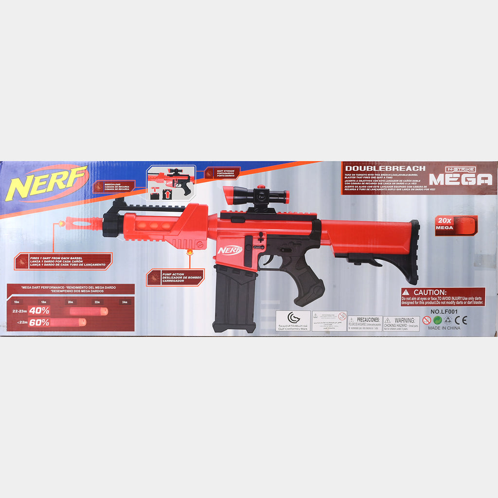 ELECTRIC MEGA NERF BLASTER + SOFT DART TOY