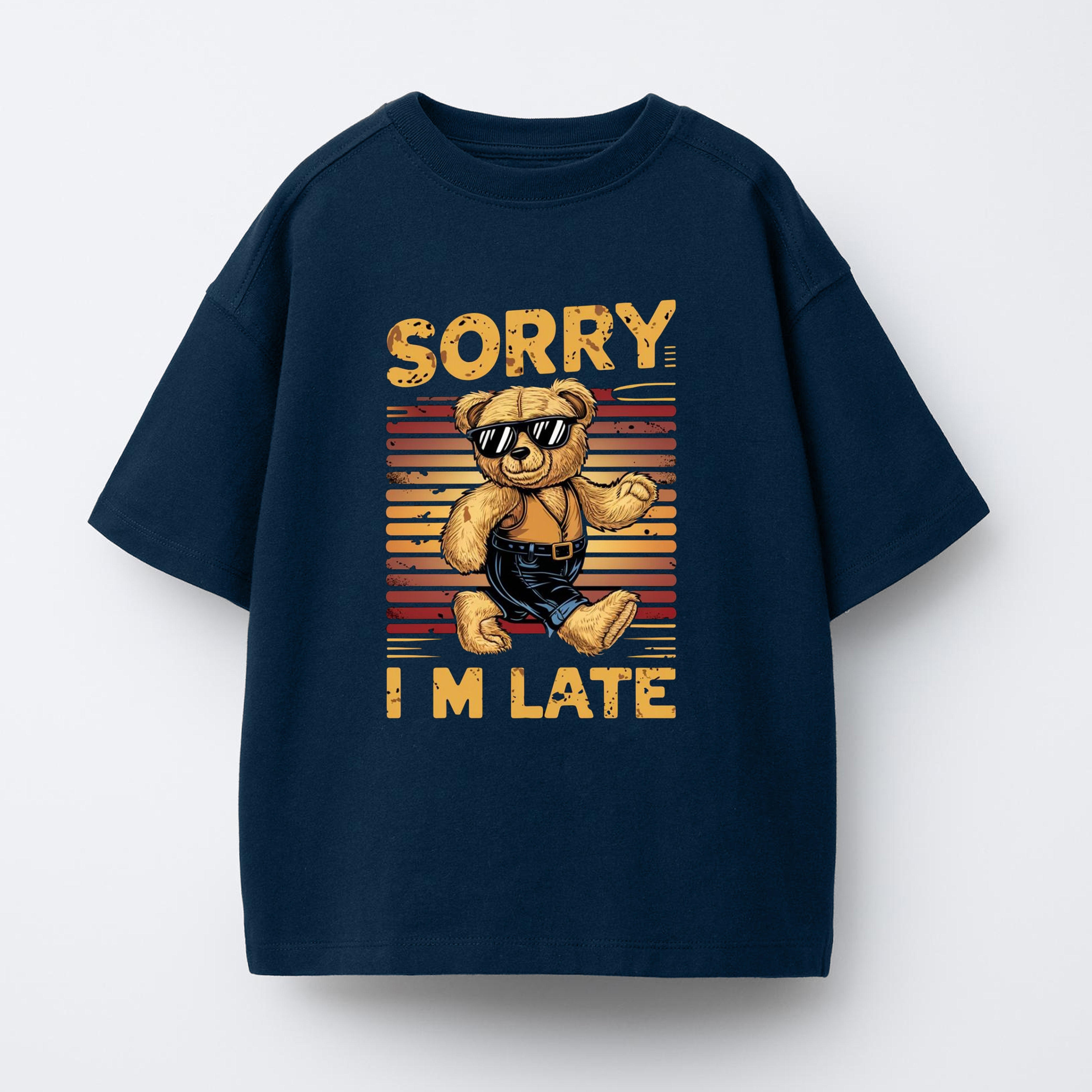 Sorry I'm Late Graphic T-Shirt 001