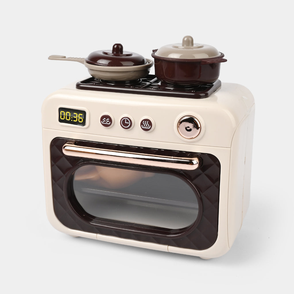 Kids Play Microwave – Realistic Kitchen Toy with Light & Music