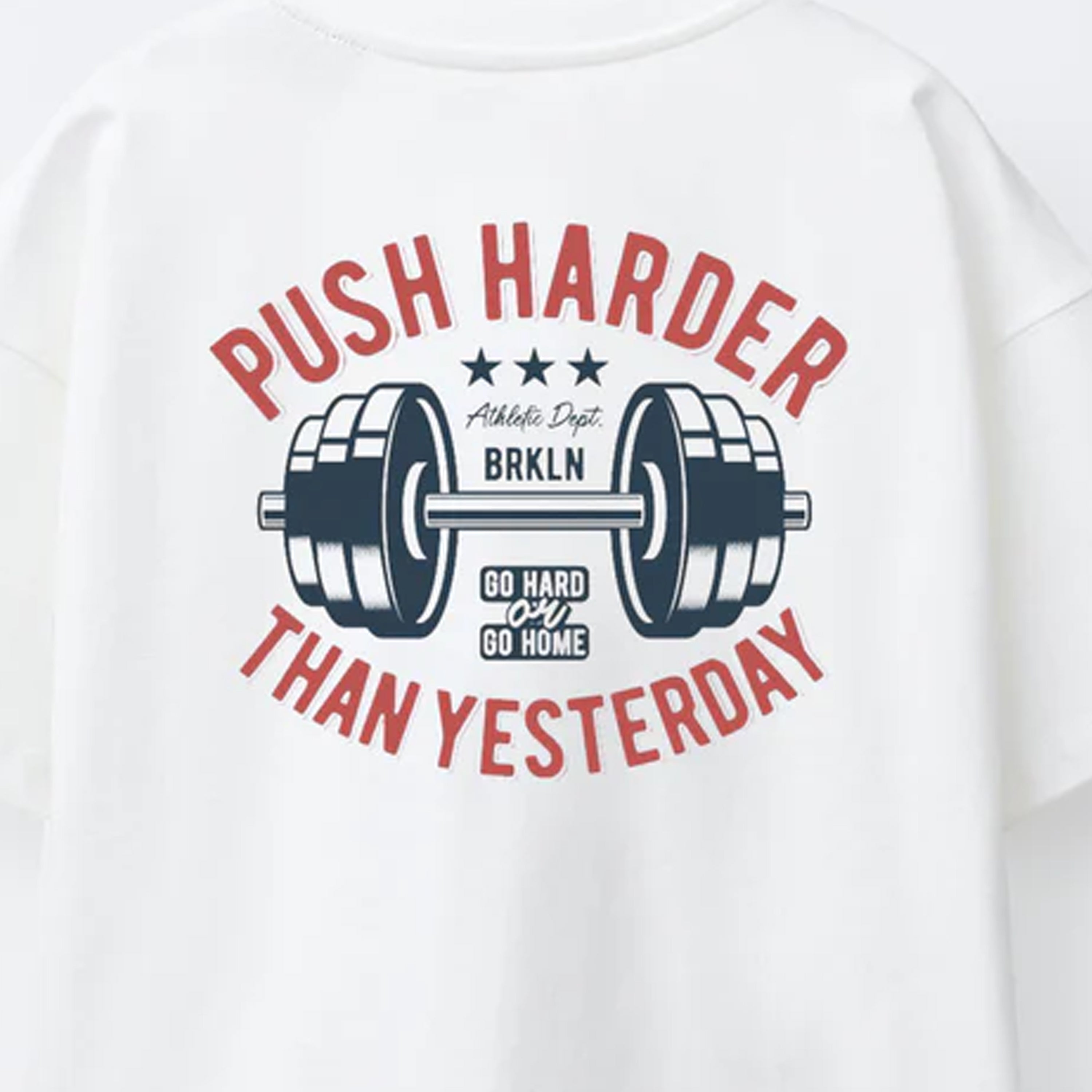 Push Harder Gym Graphic T-Shirt 001