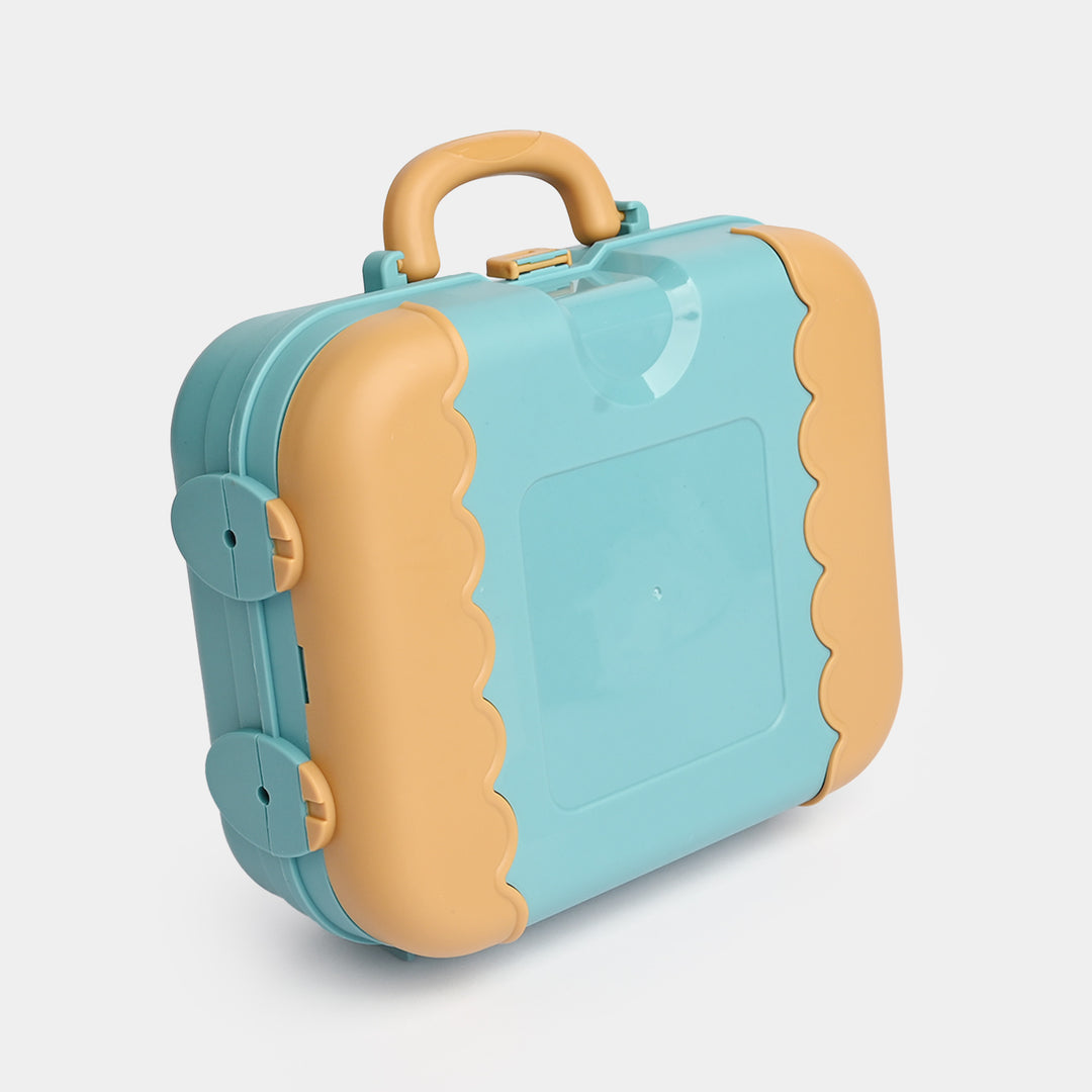 DIY 3-in-1 Portable Kitchen Set Play House Briefcase – 27 PCS