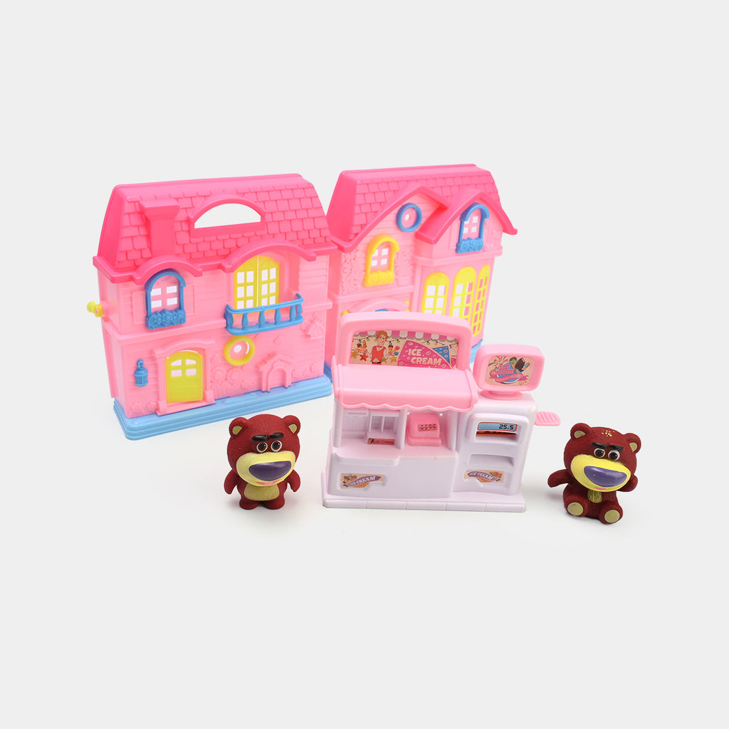 Lots Homes  Strawberry-Themed DIY Toy House Set