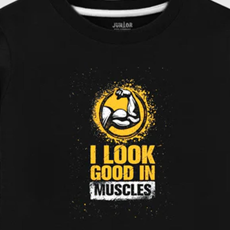 Look Good In Muscles Graphic T-Shirt 01