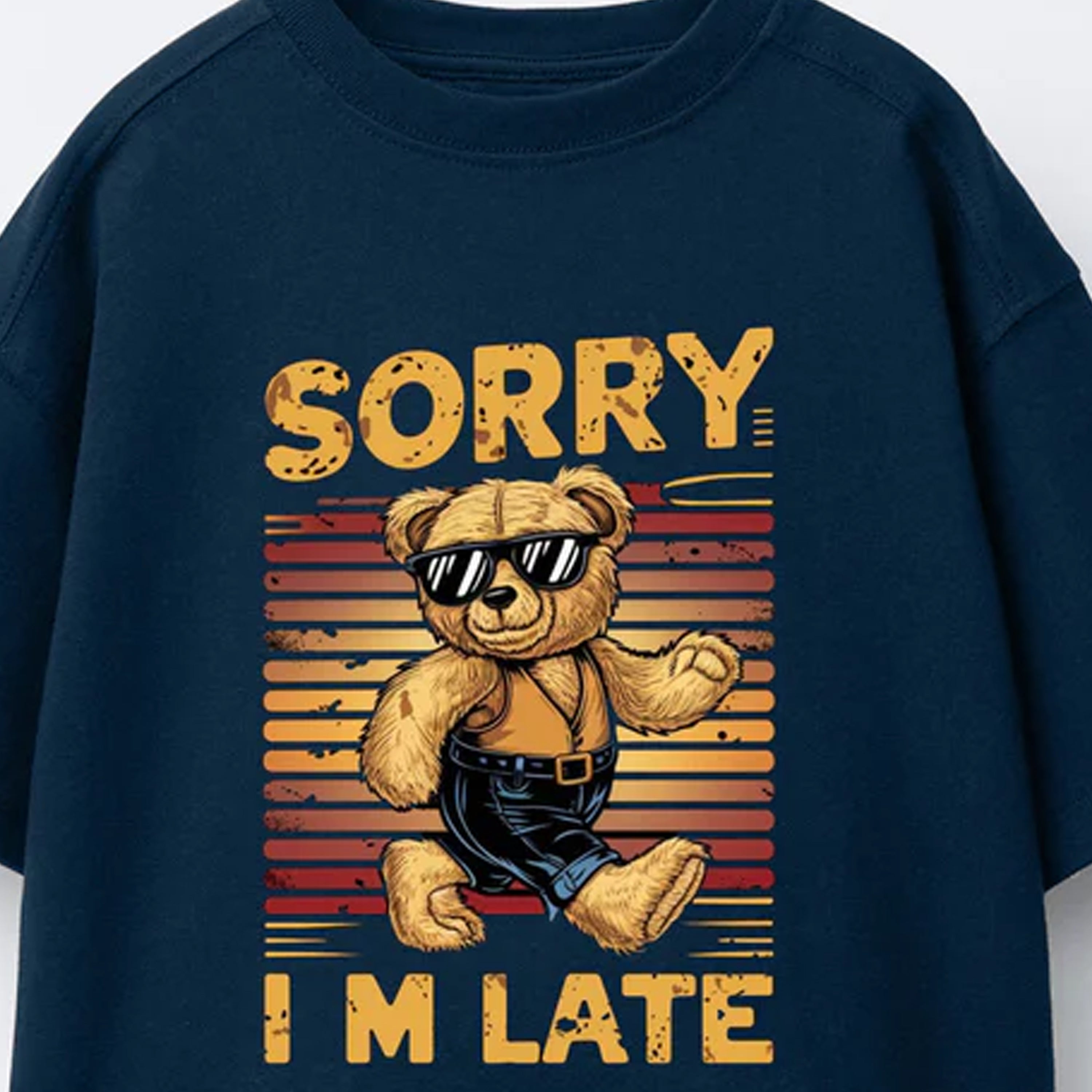 Sorry I'm Late Graphic T-Shirt 001