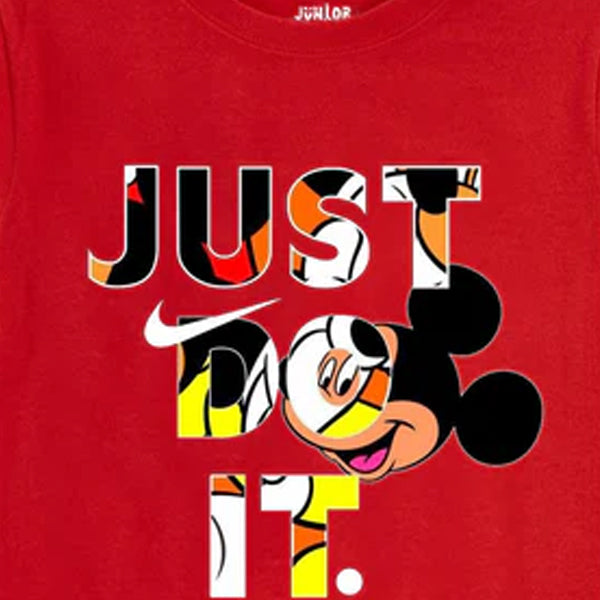 Micky Mouse NIKE Red Graphic T-Shirt 01