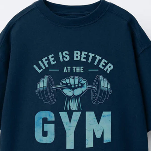 Life is Better at Gym Graphic T-Shirt 01