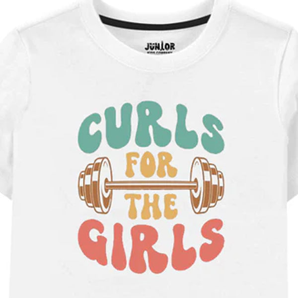 Curls for the Girls Gym Graphic T-Shirt 01
