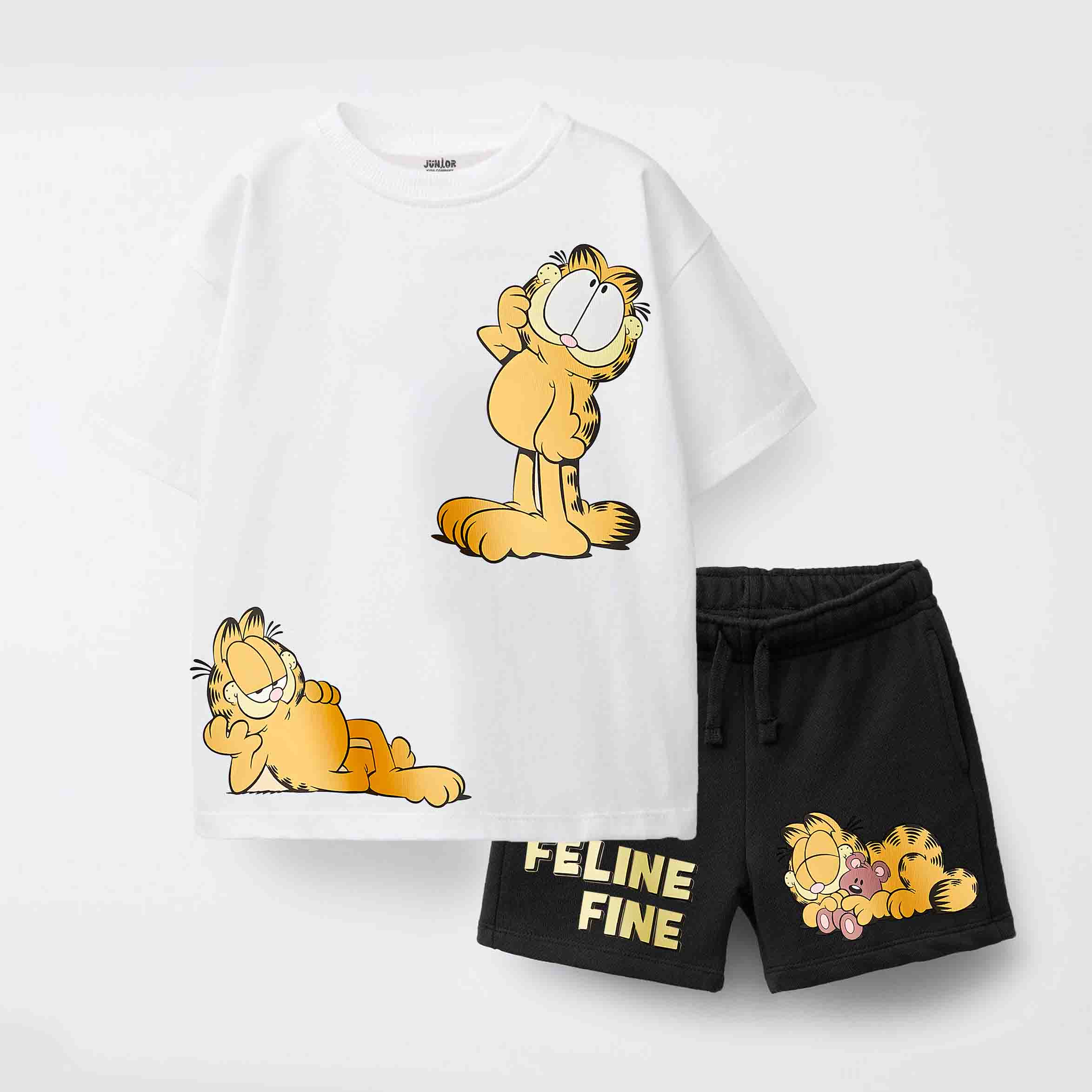 FELINE FINE T-SHIRT © T-SHIRT AND SHORTS SET 003
