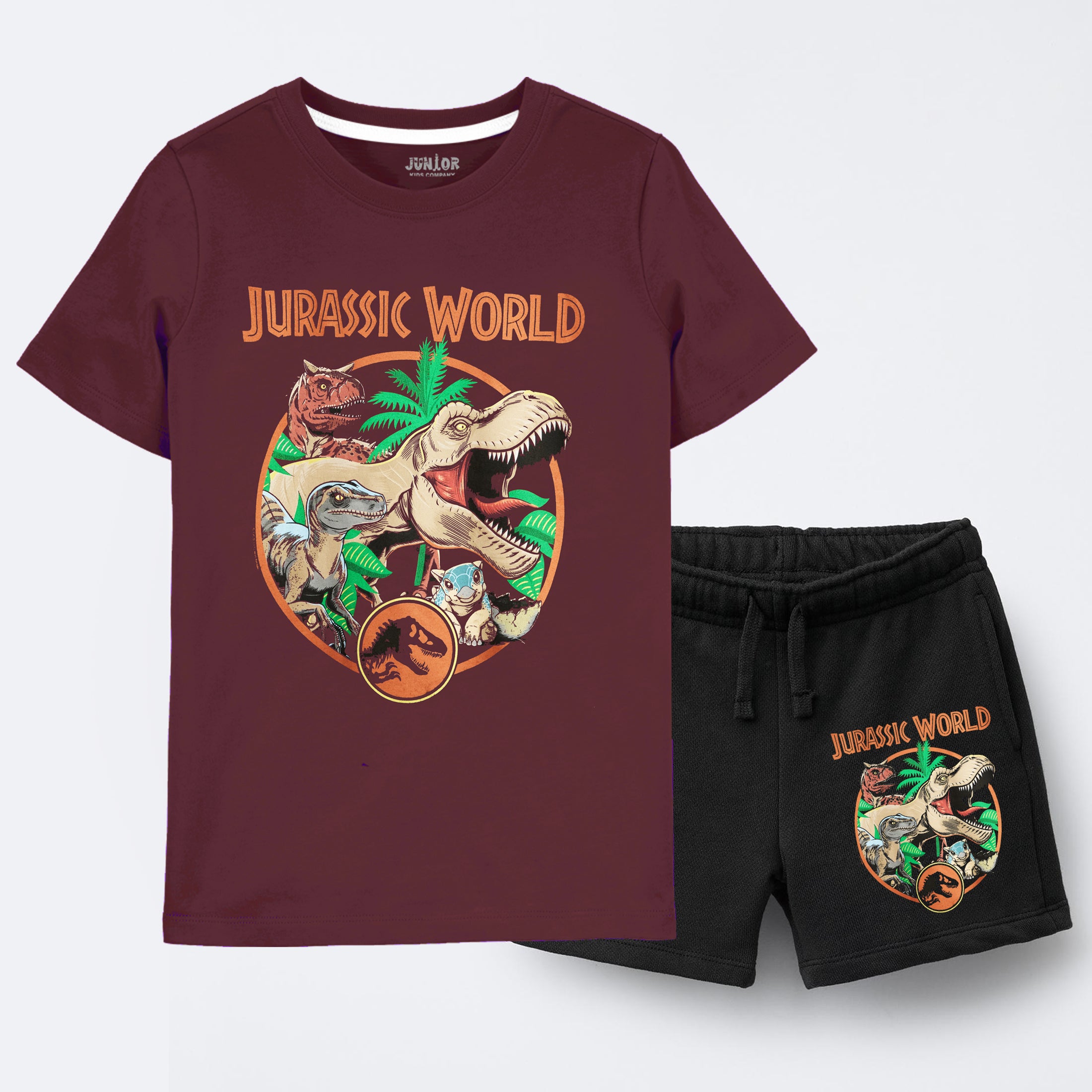 Kids Heavyweight Organic Cotton T-shirt and shorts